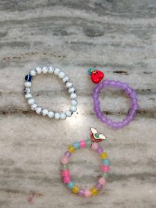 Beaded Charm Bracelet Set