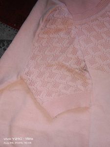 Peach Knit Top