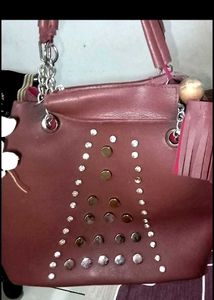 Stylish Maroon Handbag