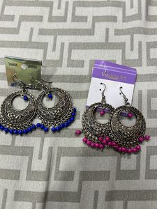 Iodise Earrings Blue And Pink Colour
