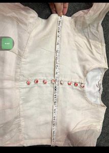 Elegant White Floral Anarkali Kurta