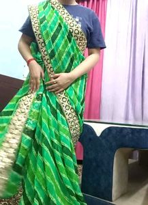 Ready To Wear Lehariya Saree