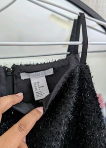 H&amp;M Black midi dress
