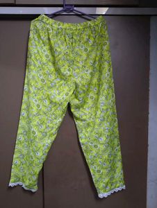 Green Floral Kurti Pant