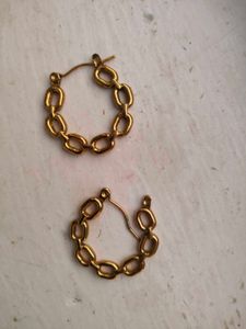 Gold Chain Link Earrings