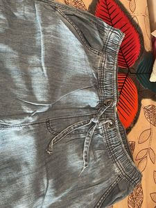 Light Blue Casual Pants