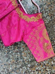 Pink Embroidered Blouse