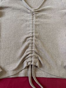 Trendyol Drawstring Full Sleeves Top