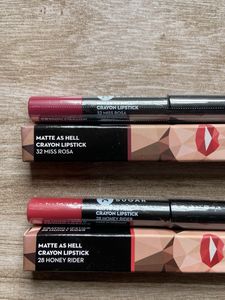 Combo Of 4 Sugar Lipstick + Lipbalm