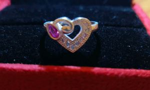 Heart pure silver ring # fixed price