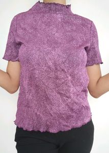 Glam Purple Glitter Top...New.. Unused..