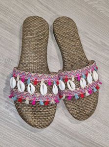 Embroidered Sandals