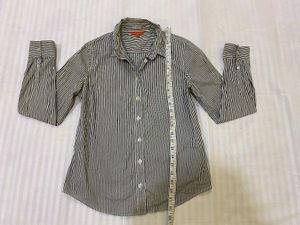 Striped Casual Shirt 32/34 Stretchy