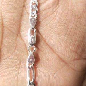 925 Silver Hallmark Tranding Figaro Chain  22&#34;inch