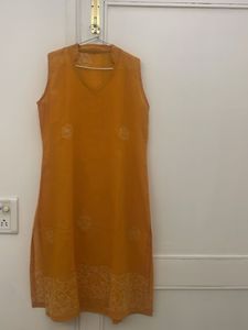 Ladies Kurta, Sleeveless, large, Terrycot