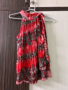 Red Printed Top