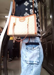 Faux Leather Sling/Hand Bag