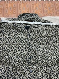 Men Stitched Full Sleeves Printed Collar Shirt