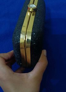 Sparkling Black Clutch