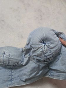 Denim Bustier Crop Top