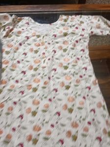 Floral Print Kurta