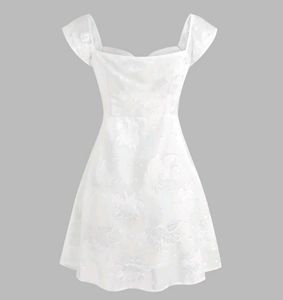 WHITE FAIRY LACE UP Dress
