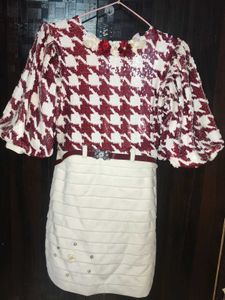 Girls Partywear Sequence Mini Dress
