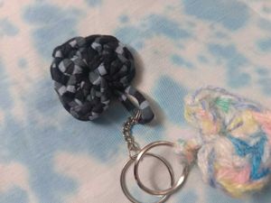 Crochet Heart Keychain Combo