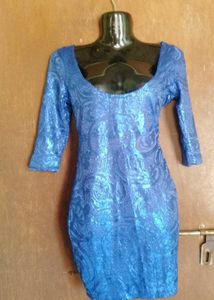 Sparkly Blue Party Dress