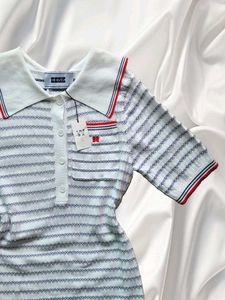 Striped Sailor Collar midi dress 🦪🐮🐚🦢🩰🤍💎