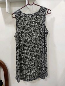 Black Floral Top