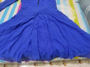 Beautiful Royal Blue Frock Suit