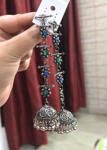 Silver Long Jhumke