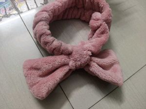 Pink Bow Headband