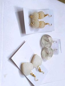 Pearl Heart Earrings