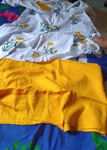 Floral Print Kurta Palazzo Set