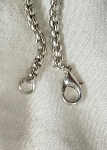 Stainless Steel Chain With A Stone Pendant