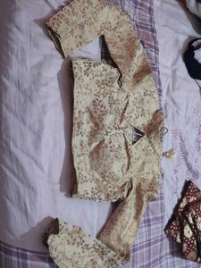 Golden Full Sleeves Blouse