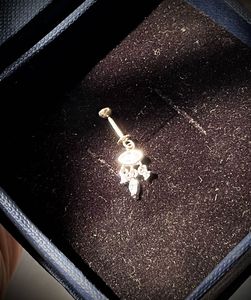 Silverfied Drop Helix Hanging Bugadi Earring