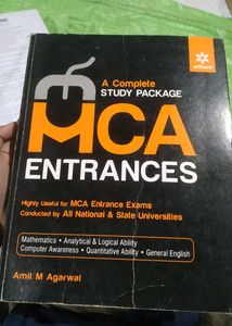 MCA Entrance Exam Book