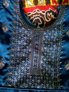 Blue Anarkali Set