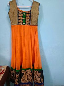 Anarkali Suit With Dupatta &amp; Extra Sleeves
