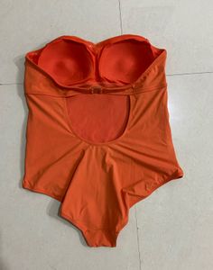 Orange One Piece Swimsuit