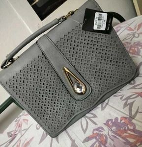 Elegant Grey Handbag / Slingbag