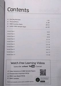 Class 10 Mathematics Sample Question Book