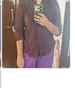 Maroon Casual Shirt