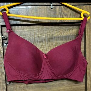 Burgundy Bra