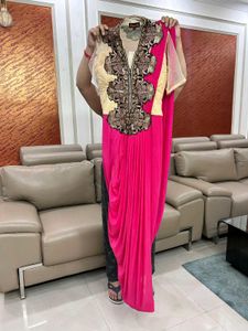 Pink Drape Saree