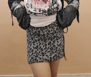Animal Print Mini Skirt