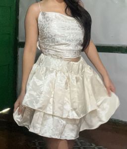 Tiered Mini Skirt
